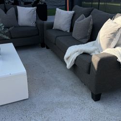 Dark Gray Couch Set