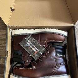 Wolverine Brown Leather Moc Toe Boot