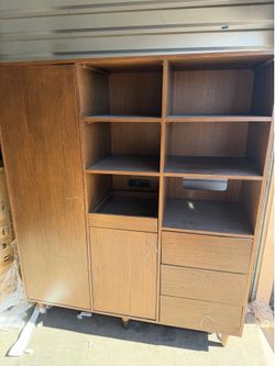 New West Elm Contract Wardrobe Dresser Cabinet 68” x 58 x 22