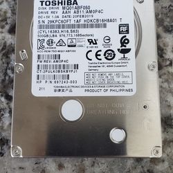 2.5 Toshiba 500gb Hard Drive 