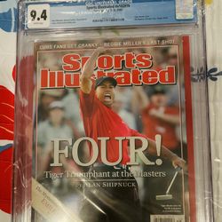 9.4 Graded Tiger Woods Sports Illustrated Magazine