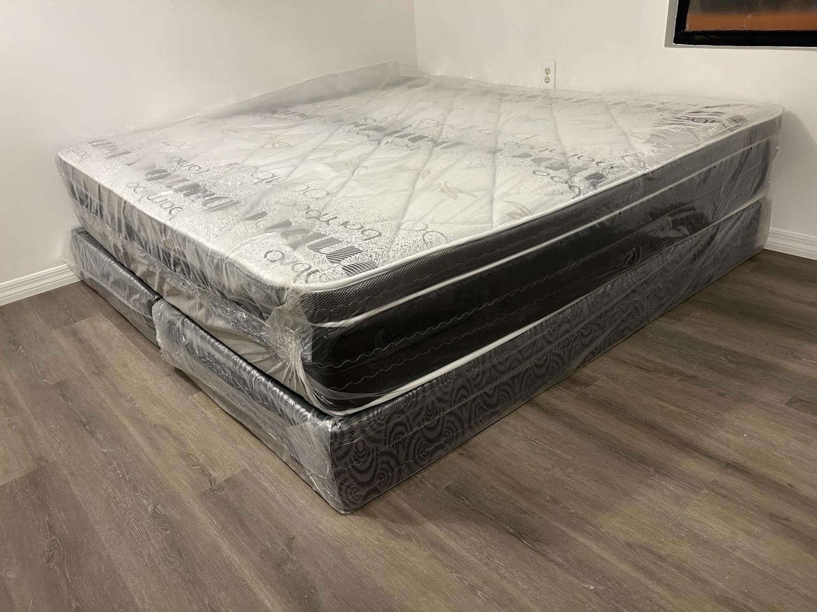 NEW MATTRESS KING SIZE PILLOW TOP WITH BOX SPRING
