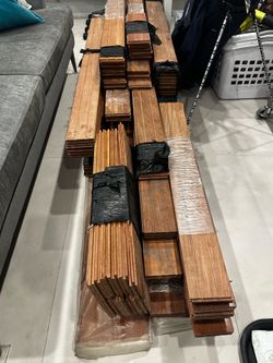 Brazilian Teak (Cumaru) Solid Hardwood Flooring – approximately 120 sq ft