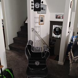 JACK DANIELS Metal GUITAR Liquor Bottle Display