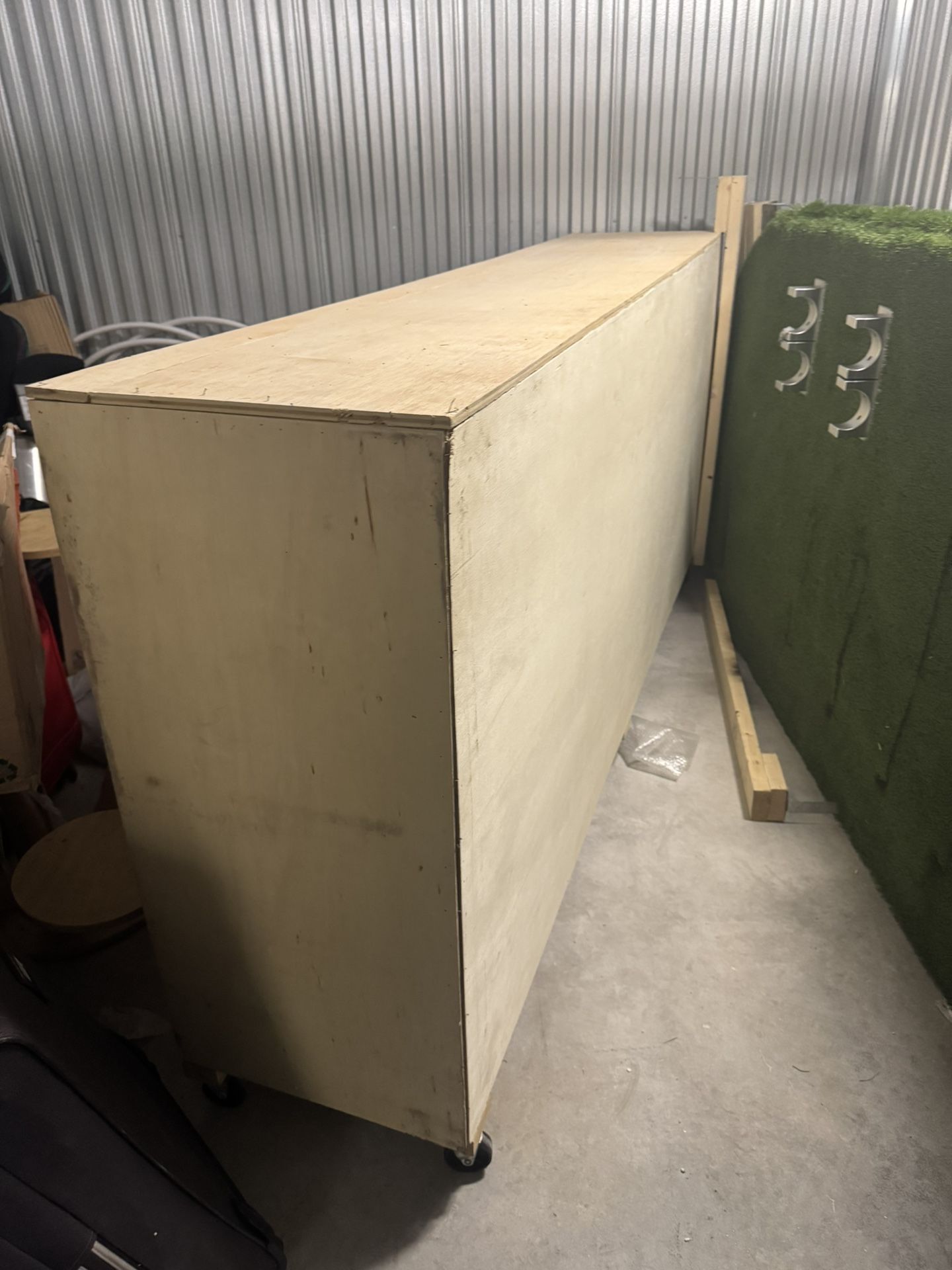 Custom Made Wooden Roll Away Bar