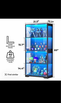 BROTTAR Display Cabinet with glass doors