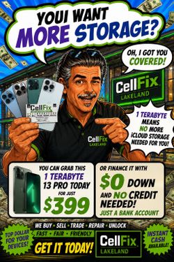 1 Terabyte Unlocked Mint Condition