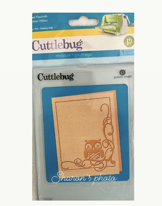 Provo Craft – Cuttlebug: Owl Flourish Embossing folder #37-1913