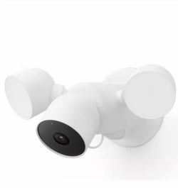 Nest Cam with Floodlight - Wired Outdoor Smart Home Security Camera
