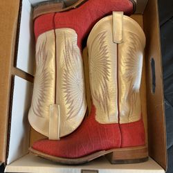 Anderson Bean 335925 Red Kidskin Size 9D