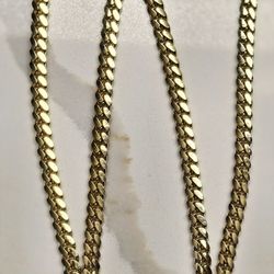 Cuban Link Chain, 10kt, 22" 