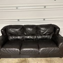 Black 3 Seat Sofa 
