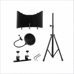 AccessAbles SF-101KIT Recording Studio Microphone Isolation Shield w/ Stand