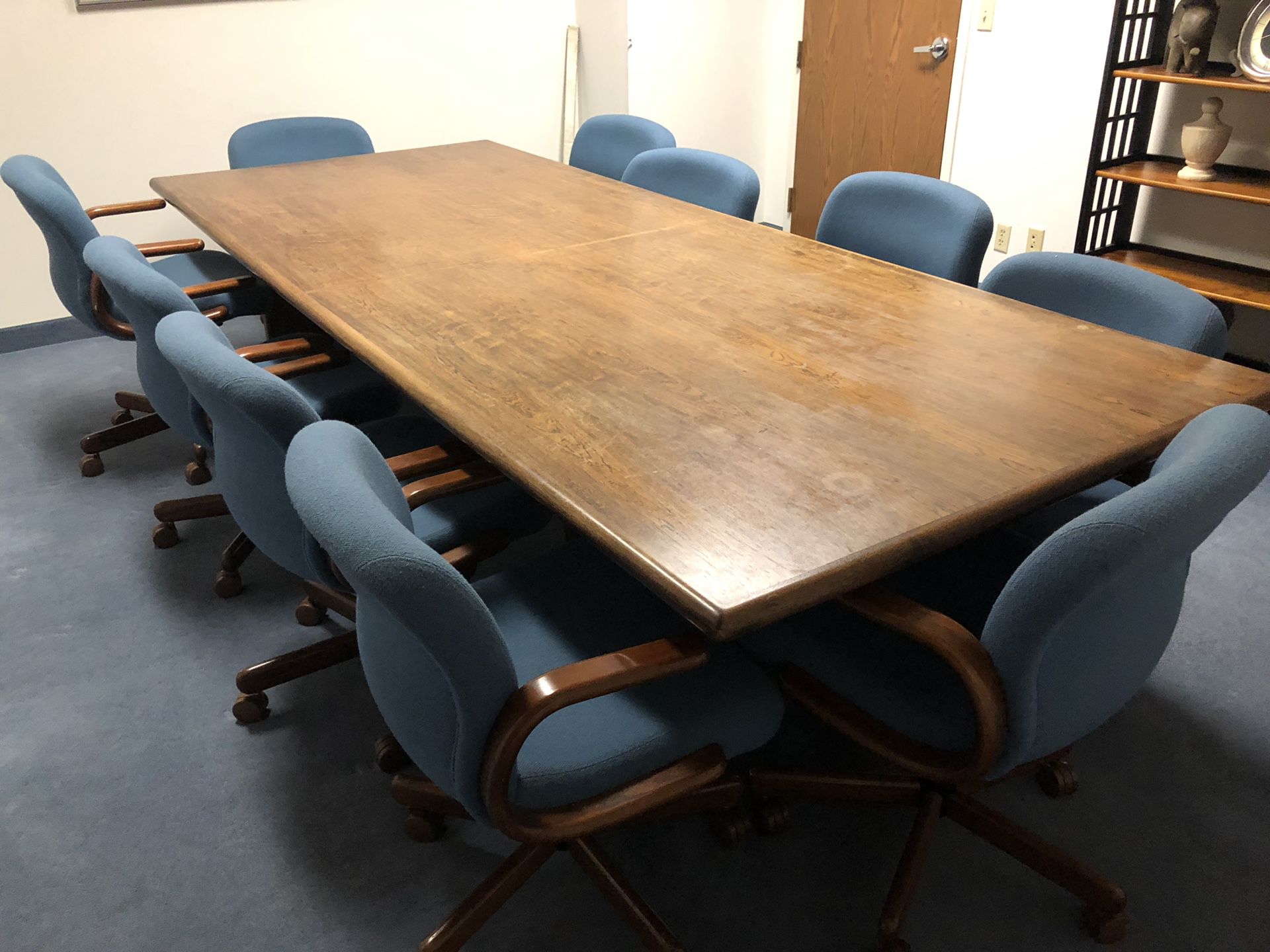 Large Conference Table and Chairs