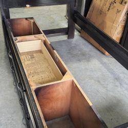 Wooden Cabin Bed Twin Size Wood Frame " Real Wood "