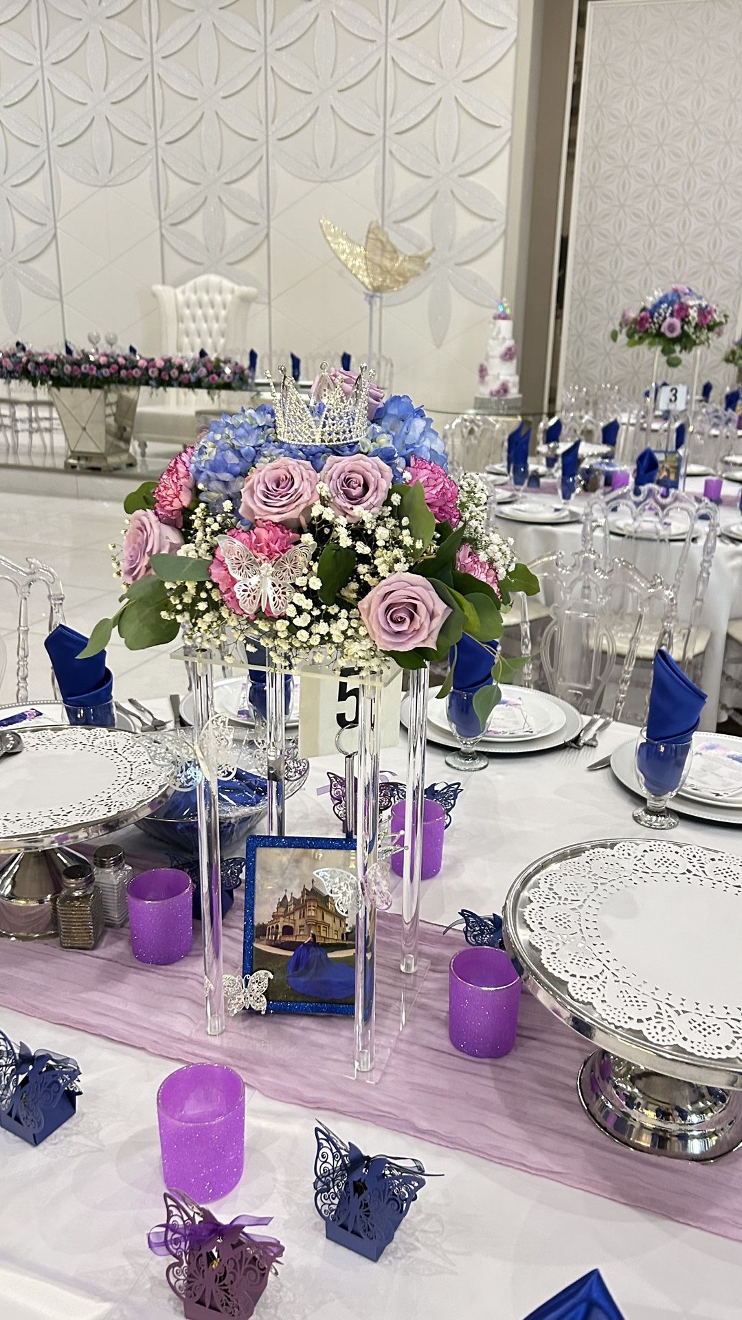10 Pcs Acrylic Clear Vases Centerpieces