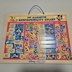 DISNEY Melissa & Doug Mickey Mouse Clubhouse My Magnetic Responsibility Chart