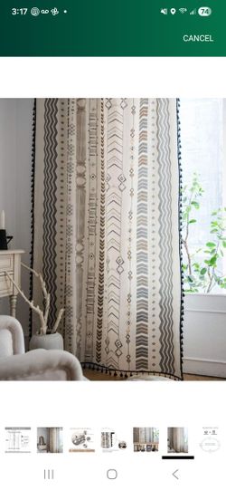 Curtains/ Boho Fro. Colorbird