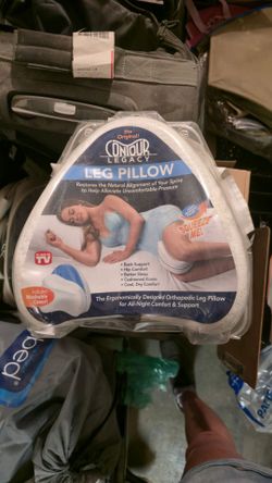 Contour Legacy Leg Pillow - Orthopedic Memory Foam Knee Cushion (New in Pack)