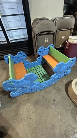 1st Steps 2 in 1 rocker seesaw & picnic table tunnel underneath