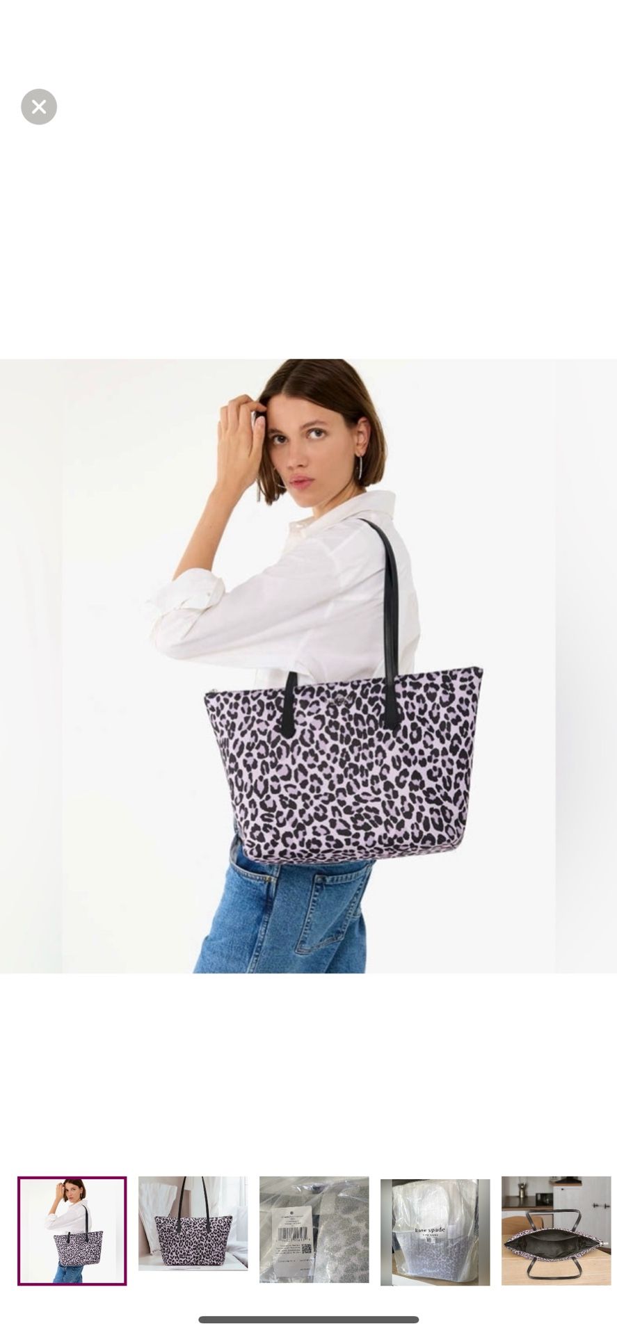 NWT Kate Spade Kitt Spotted Leopard Medium Tote
