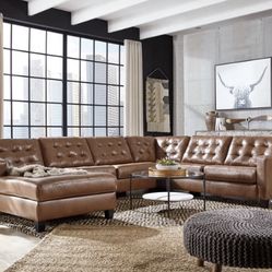 Baskove Auburn 4-Piece LAF Chaise Sectional ( sectional couch sofa loveseat recliner options