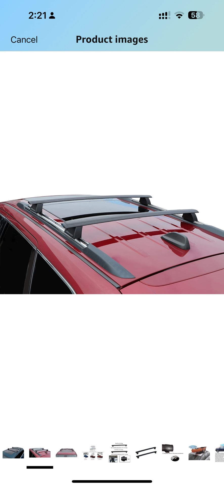 BRIGHTLINES Crossbars Roof - Luggage Racks for 2011-2021 Jeep Grand Cherokee