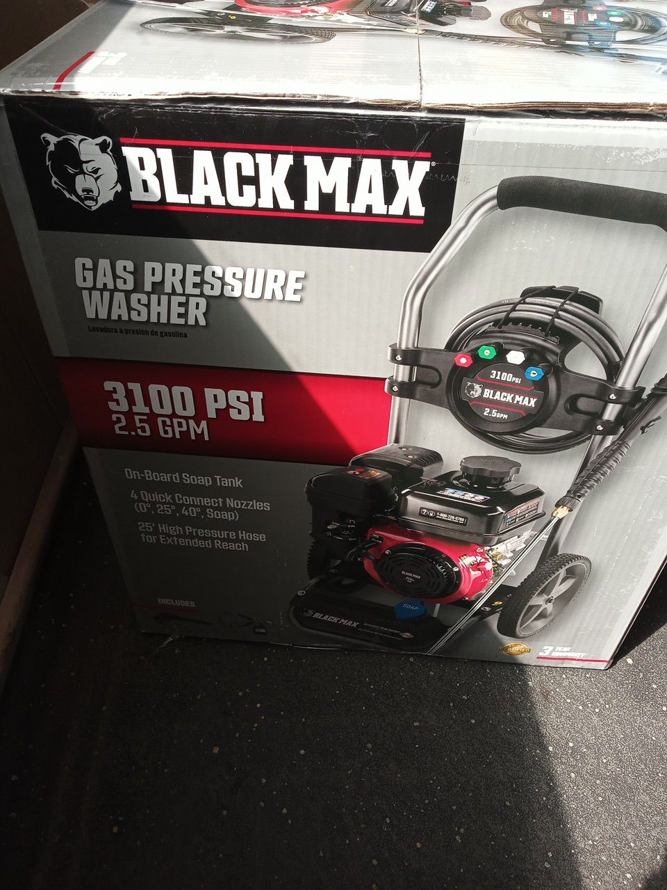 Black Max 3100 PSI Gas Pressure Washer