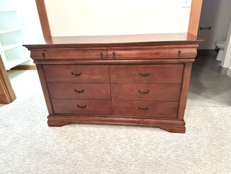 Double Cherry 8 Drawer Dresser