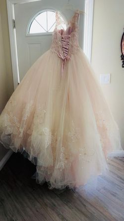 Vestido de 15 años talla S usado buen estado