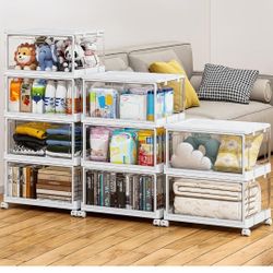 4 Layer Storage Bins With Wheels
