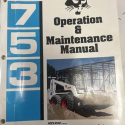 Bobcat 753 skid steer with backhoe attachment