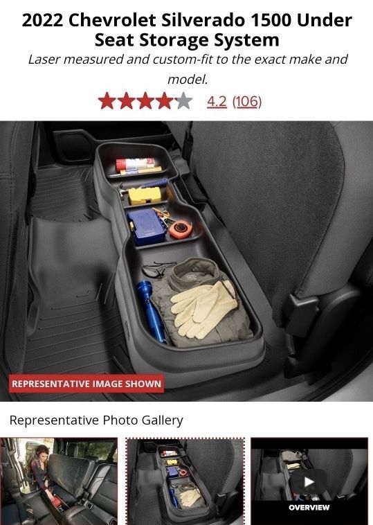 Weather Tech Underseat Truck Storage