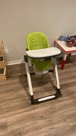 Peg Perego Siesta High Chair Grow With Baby Folding Recliner Height Adjustable