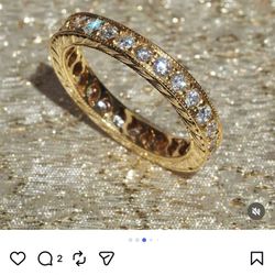 Size 6 Eternity Band 14k 