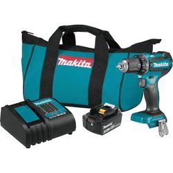 Makita 18V LXT Lithium-Ion Brushless Cordless 1/2 in. Driver-Drill Kit, 3.0Ah