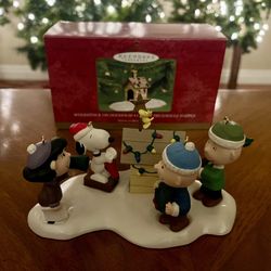 2000 HALLMARK ORNAMENT ~ A Snoopy Christmas 5pc Set Peanuts 50th Anniversary 
