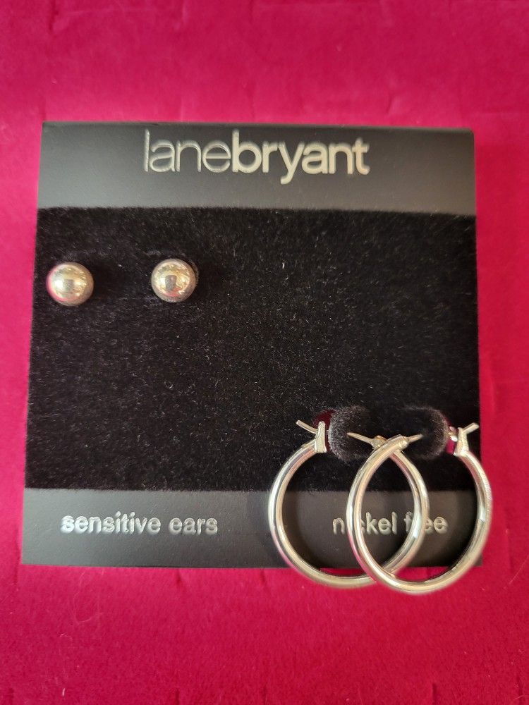 Lane Bryant Silver Earrings 