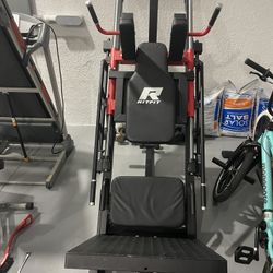 RitFit BLP01 45 Degree 3-In-1 Leg Press Hack Squat and Calf Raise Machine - Red and black