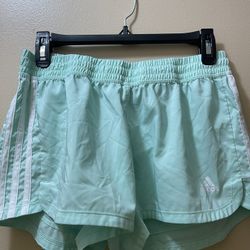 Adidas Women Blue And White Shorts