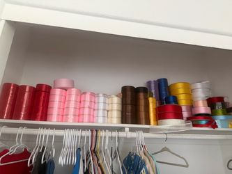 Flowers ribbons supplies