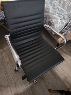 Chrome office chair