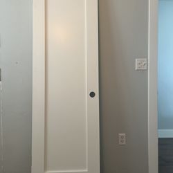 DOOR PAINTED WHITE
