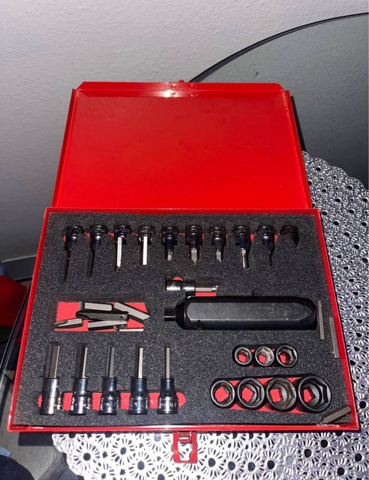 Snap-On Model 35 pc very rare 3/8" Drive Impact Driver Set Original Bits military edition