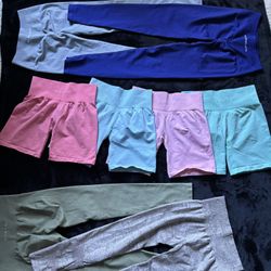 NVGTN + Alphalete Shorts and Leggings Bundle– Size MEDIUM