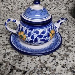 Tea Pot W/ Plate