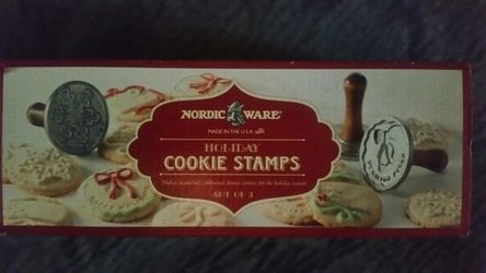 Nordicware holiday cookie stamps new