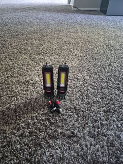 Rechargeable COB LED Work Lights – Set of 2