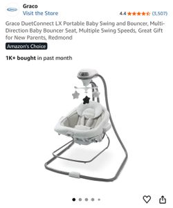 Graco DuetConnect LX Portable Baby Swing and Bouncer
