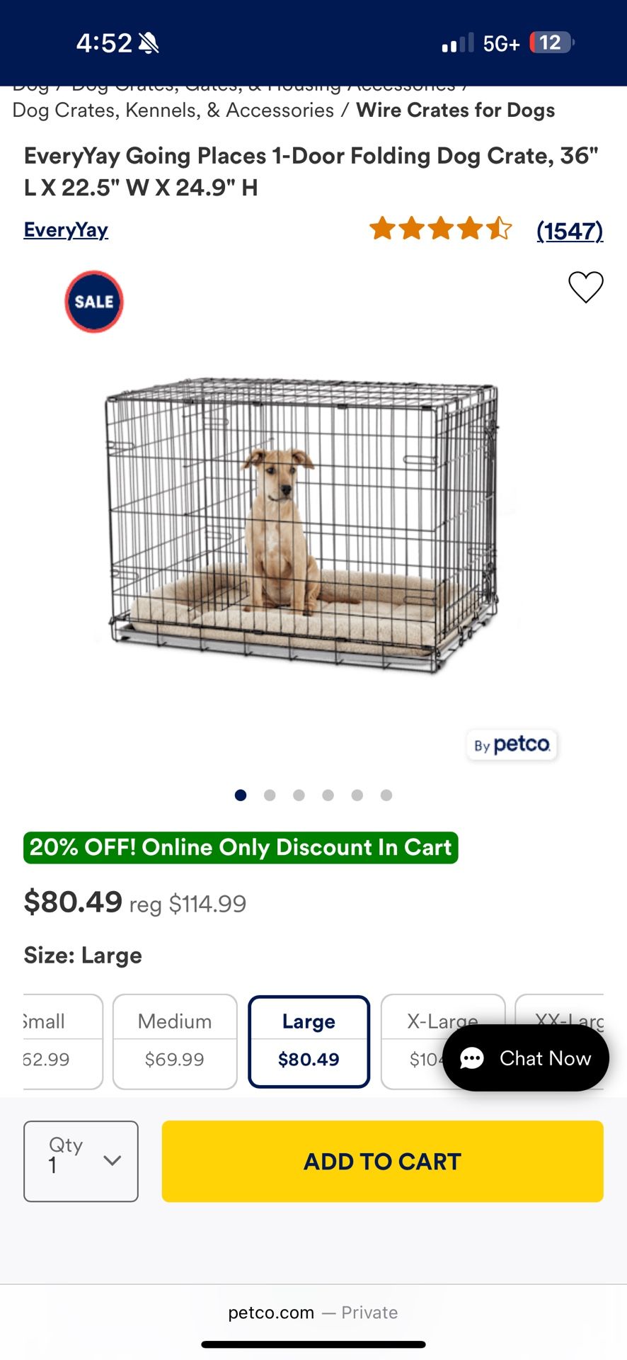 Large Dog Crate Petco